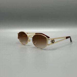 Versace Vintage Gold Çerçeve Kahve Cam 628