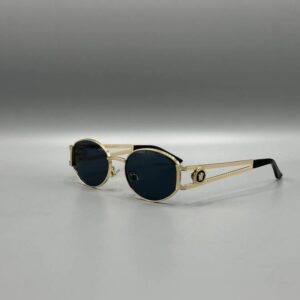Versace Vintage Gold Çerçeve Siyah Cam 627