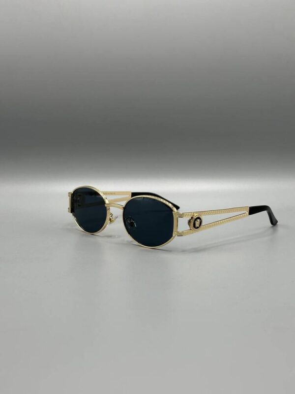 Versace Vintage Gold Çerçeve Siyah Cam 627