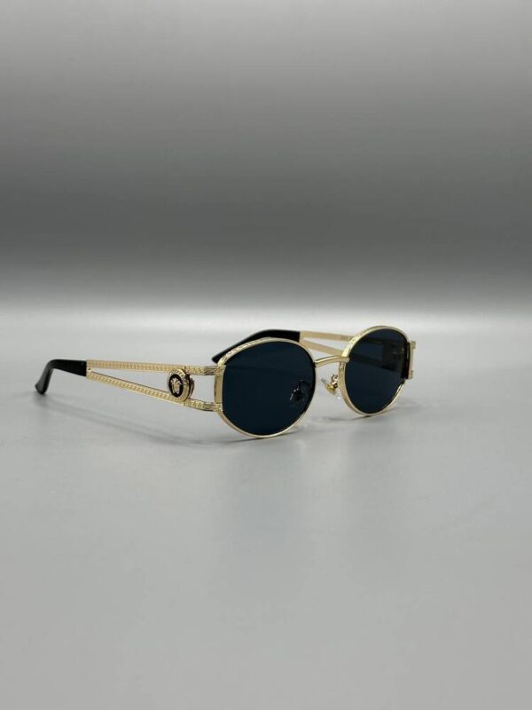 Versace Vintage Gold Çerçeve Siyah Cam 627