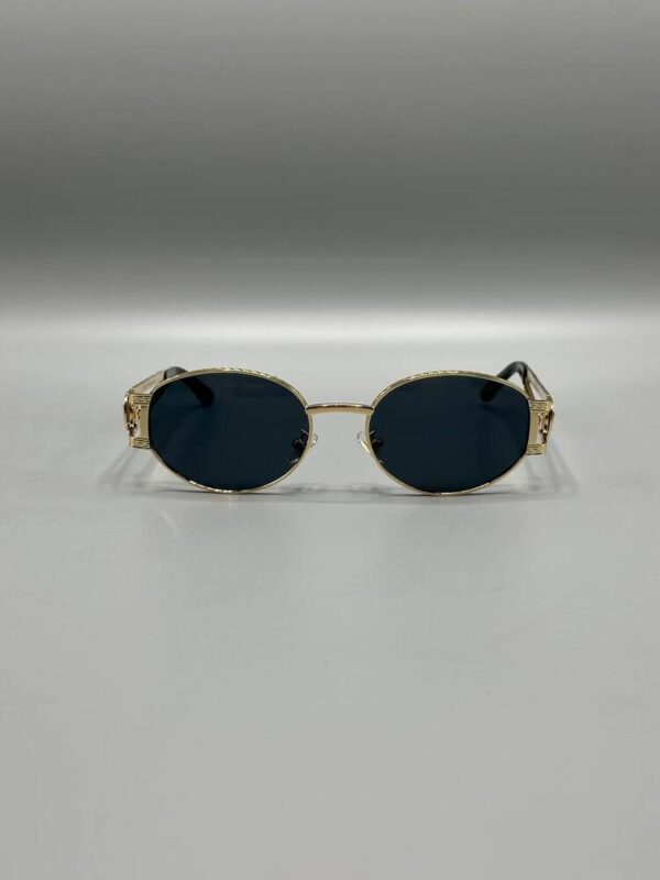 Versace Vintage Gold Çerçeve Siyah Cam 627