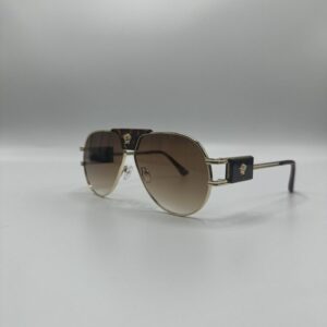 Versace Damla Kahve Cam Leopar Çerçeve 546