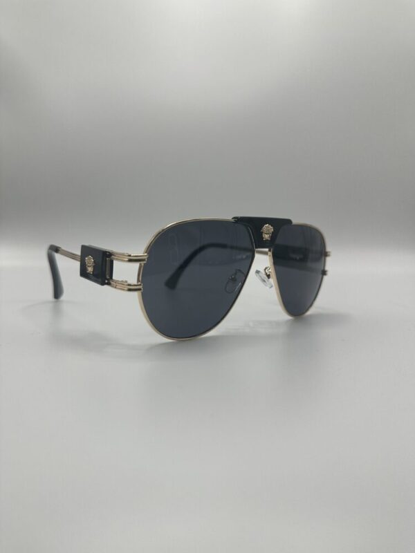 Versace Damla Siyah Cam Gold Çerçeve 544