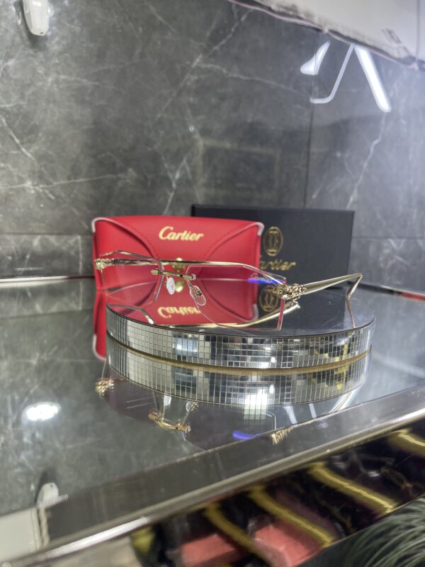 Cartier Avanos şeffaf cam gold detay 431