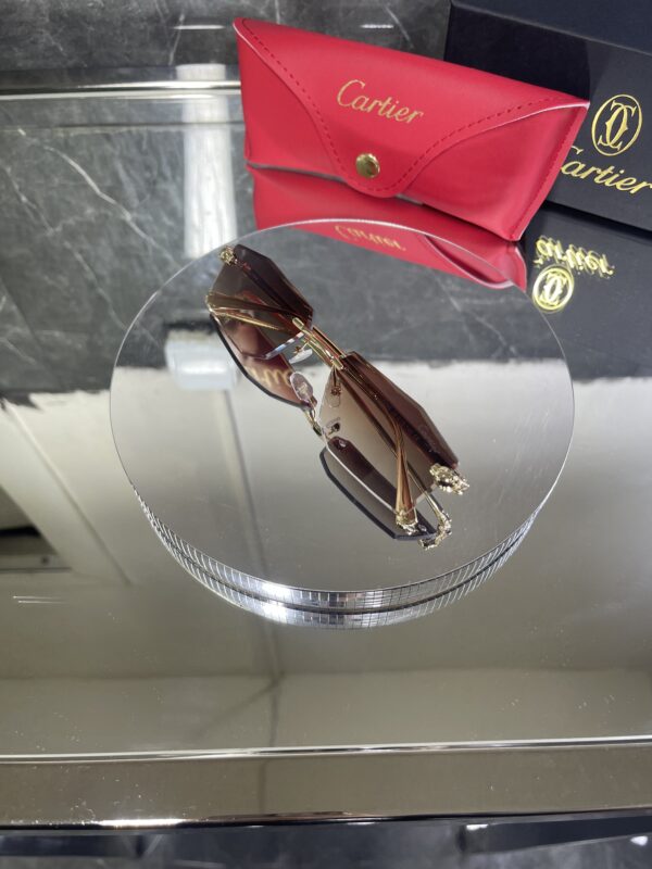 Cartier Avanos kahve cam gold detay 433