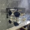 Versace oval metal siyah cam gold aksesuar 421