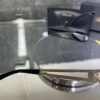 Versace oval metal siyah cam gold aksesuar 421