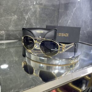 Versace oval metal çok renkli cam 420