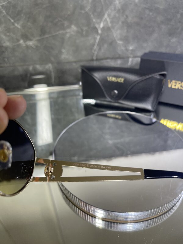 Versace oval metal çok renkli cam 420