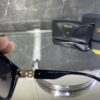 Versace siyah cam siyah çerçeve gold detay 418