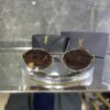 Yvesaintlaurent Oval Metal Gold Çerçeve Kahve Cam 472