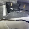 Yvesaintlaurent Oval Metal Gümüş çerçeve siyah cam 471