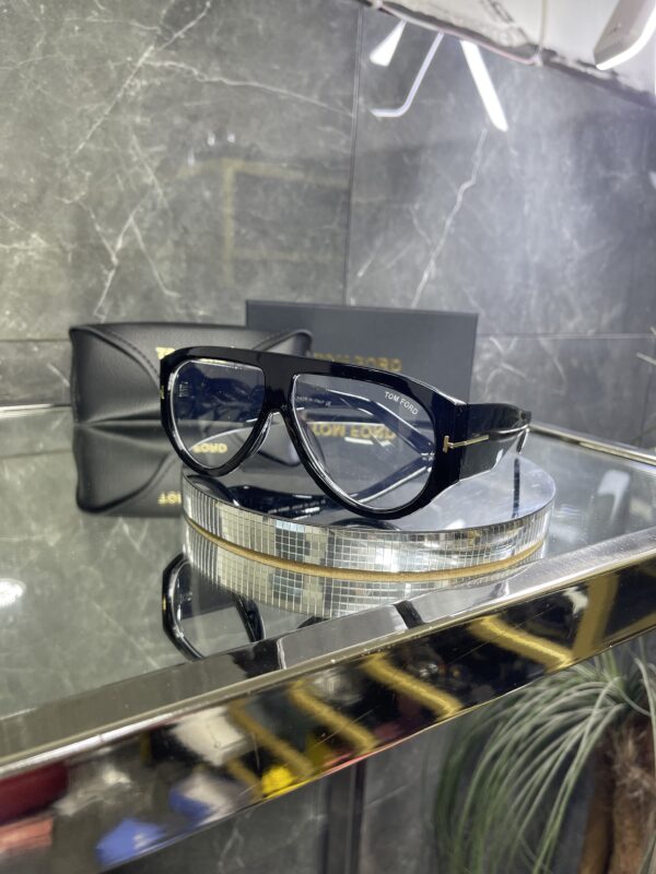 Tomford Geniş Siyah çerçeve şeffaf cam 465