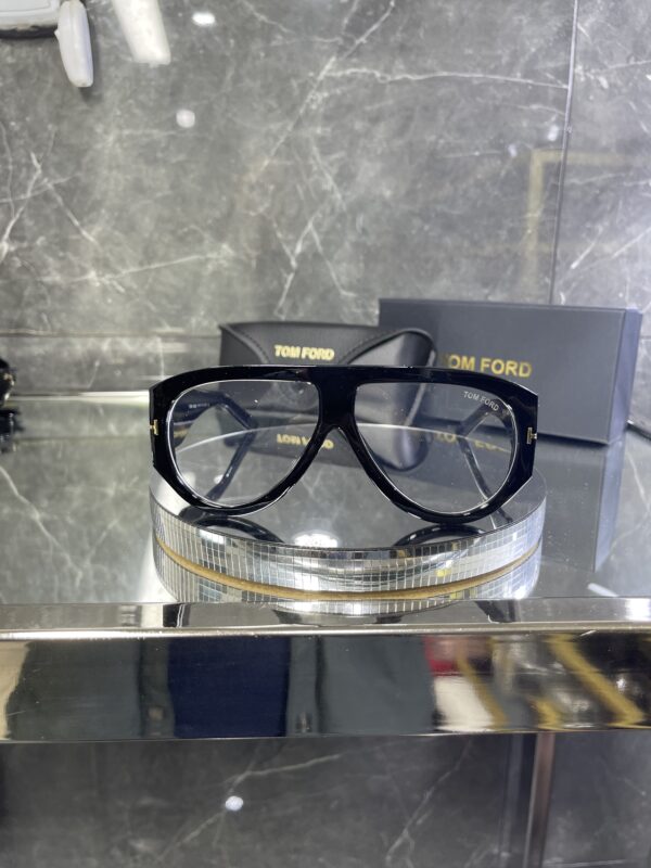 Tomford Geniş Siyah çerçeve şeffaf cam 465