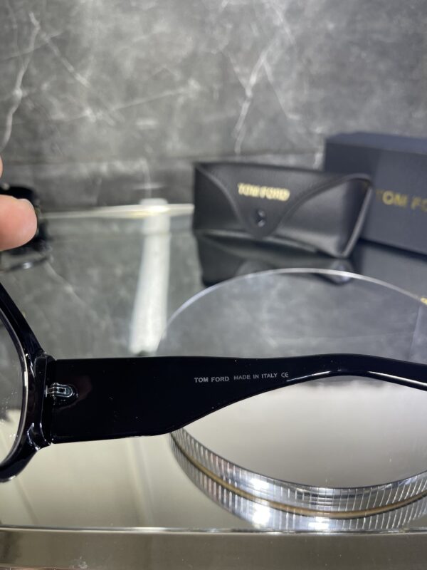 Tomford Geniş Siyah çerçeve şeffaf cam 465