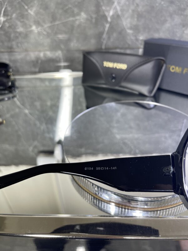 Tomford Geniş Siyah çerçeve şeffaf cam 465