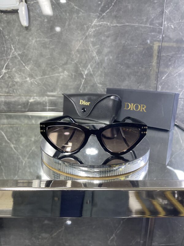 Dior Cat eye Siyah çerçeve renkli cam 459