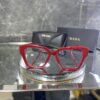 Prada Geometrik Kırmızı çerçeve şeffaf cam 452