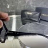 Prada Geometrik Siyah çerçeve şeffaf cam 451