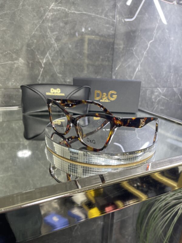 Dolcegabbana leopar çerçeve şeffaf cam 447