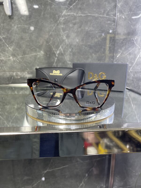 Dolcegabbana leopar çerçeve şeffaf cam 447