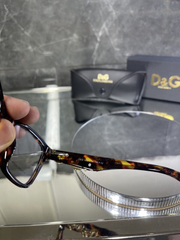 Dolcegabbana leopar çerçeve şeffaf cam 447