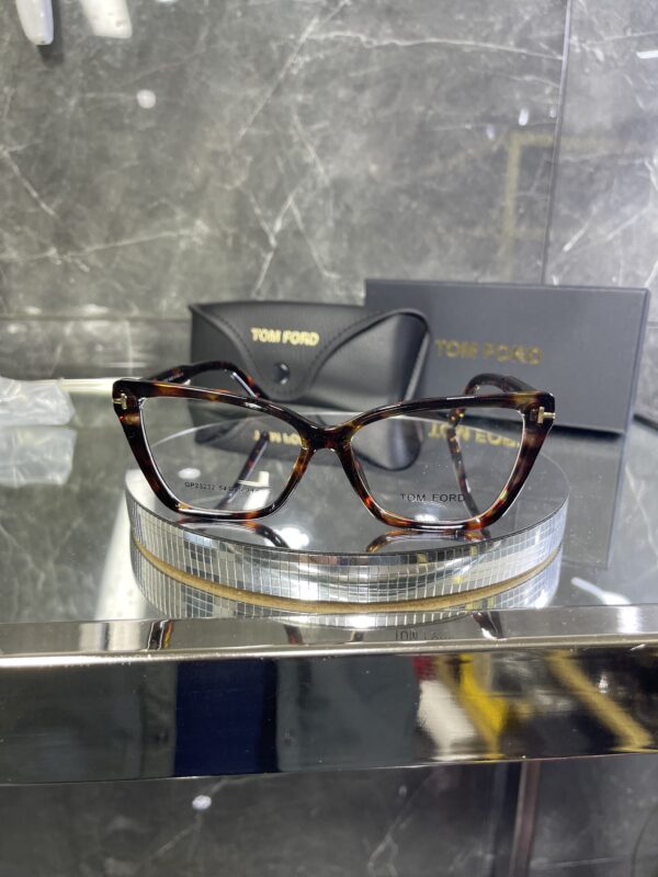 Tomford Leopar çerçeve şeffaf cam 444