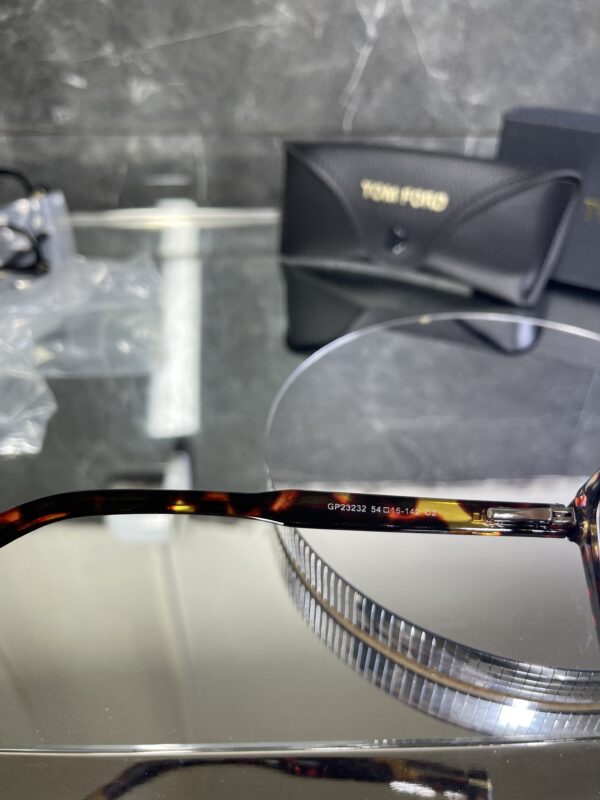Tomford Leopar çerçeve şeffaf cam 444