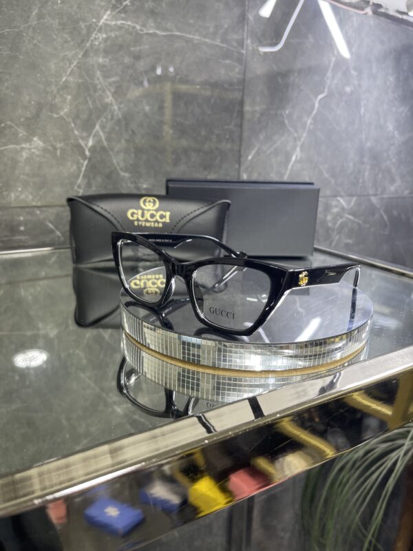 Gucci siyah çerçeve şeffaf cam 442