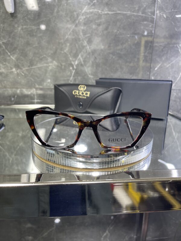 Gucci Leopar çerçeve şeffaf cam 441