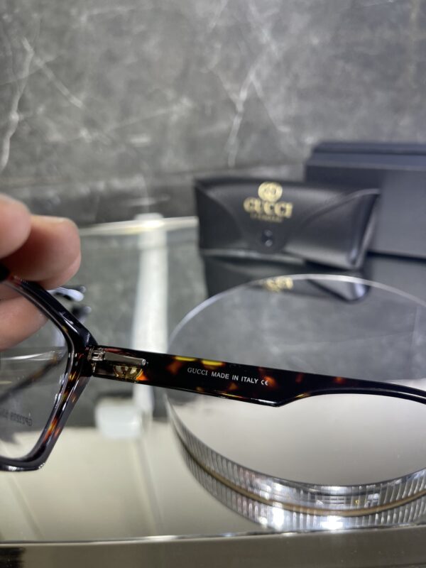 Gucci Leopar çerçeve şeffaf cam 441