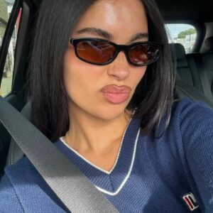 Miu Miu Mua06s Kahve çerçeve kahve cam 493