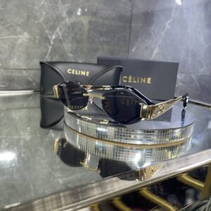 Celine Gold çerçeve siyah cam 483