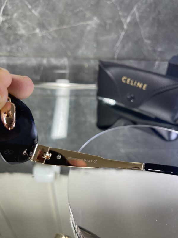 Celine Gold çerçeve siyah cam 483