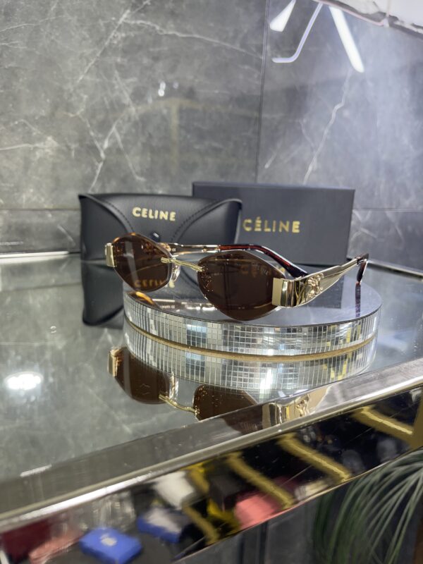 Celine Gold çerçeve kahve cam 482