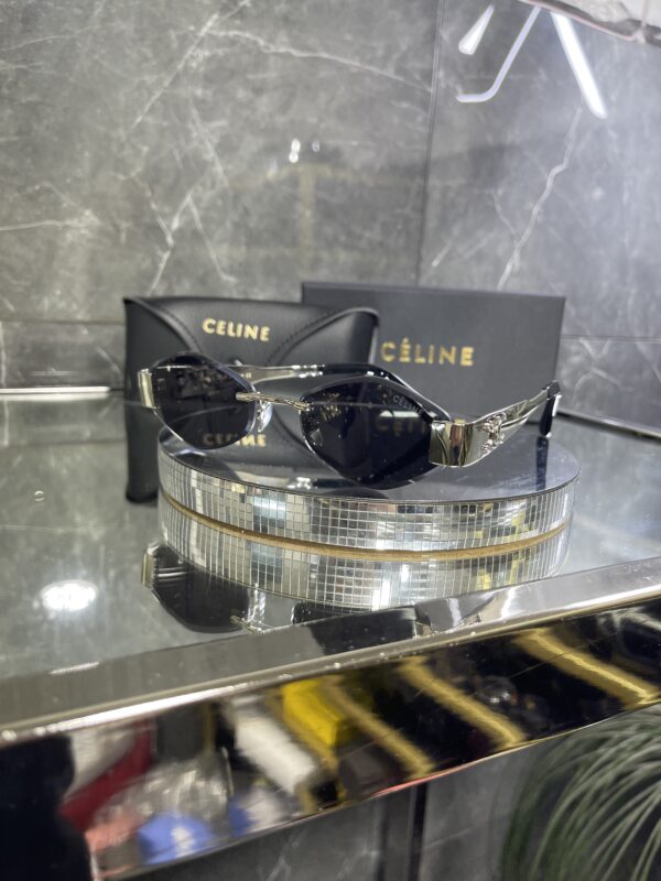 Celine metal gümüş çerçeve siyah cam 480