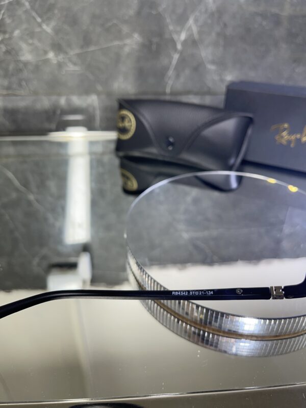 Rayban P geometrik mat çerçeve siyah cam 475