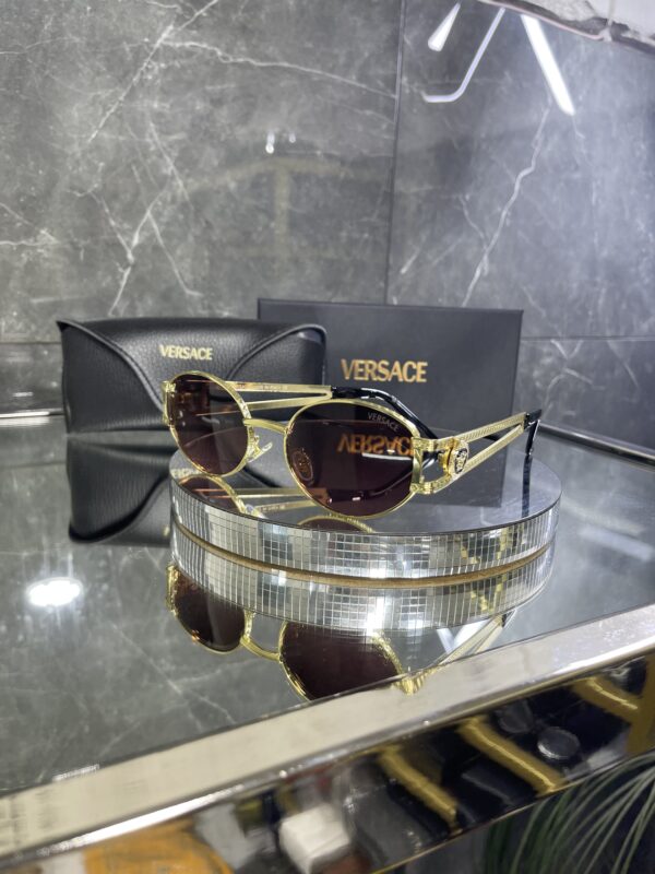 Versace Metal oval çok renkli cam 497