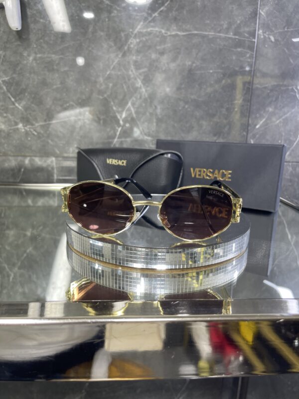 Versace Metal oval çok renkli cam 497