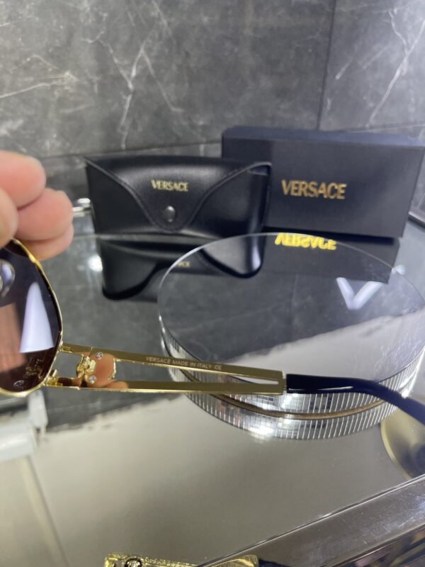Versace Metal oval çok renkli cam 497