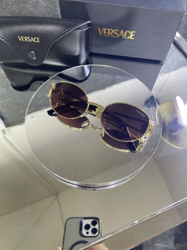 Versace Metal oval çok renkli cam 497