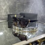 Yvesaintlaurent leopar detay siyah çerçeve 515