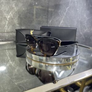 Yvesaintlaurent leopar detay siyah çerçeve 515
