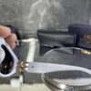 Balenciaga üçgen beyaz çerçeve siyah cam 513