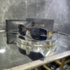 Celine geometrik gold çerçeve siyah cam 510