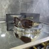 Celine geometrik gold çerçeve kahve cam 509