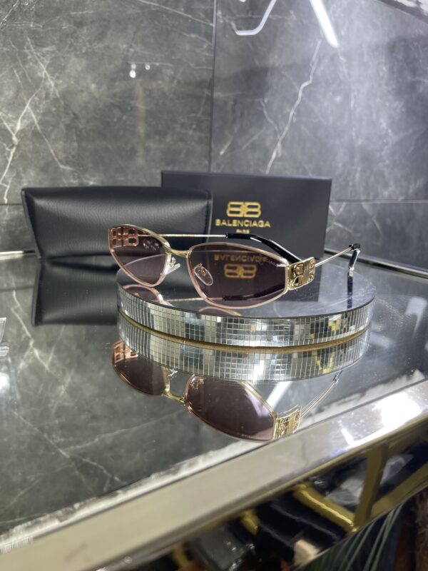 Balenciaga Gold çerçeve pembe cam 507