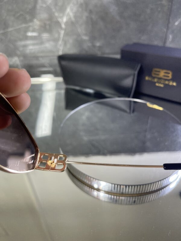 Balenciaga Gold çerçeve pembe cam 507