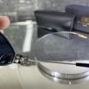 Balenciaga Gümüş çerçeve siyah cam 506
