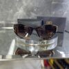 Balenciaga geometrik leopar çerçeve kahve cam 503